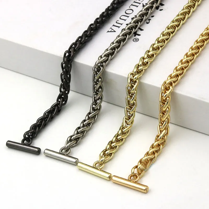 

Metal Chain strap for bags DIY Handles Crossbody Accessories for Handbag Luxury Brand Detachable Replacement Purse Chain strap