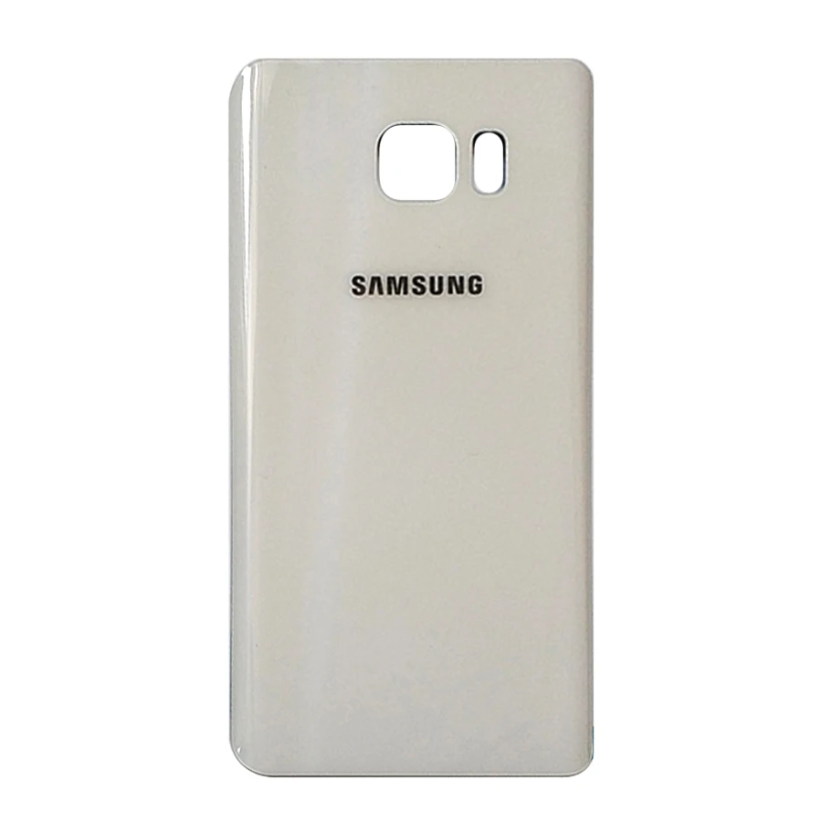 Чехол для задней крышки корпуса note5 для samsung Galaxy Note 5 N920 N920F с объективом, крышка для батареи, задняя крышка, замена стекла - Цвет: White