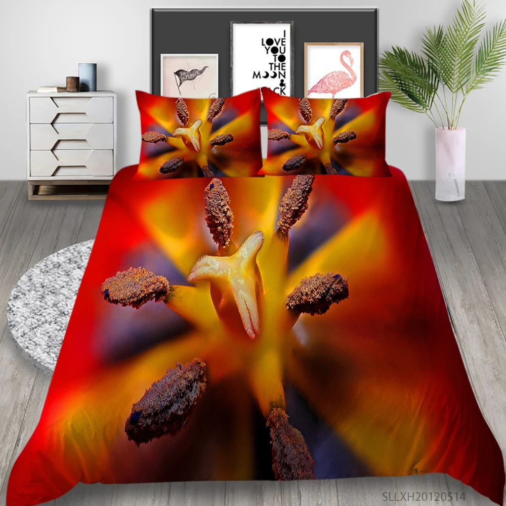 

3D Bedding Set Queen Size Duvet Cover Set Flowers King Full Double Single 2/3 Pcs Modern Home Bed Set Dropship