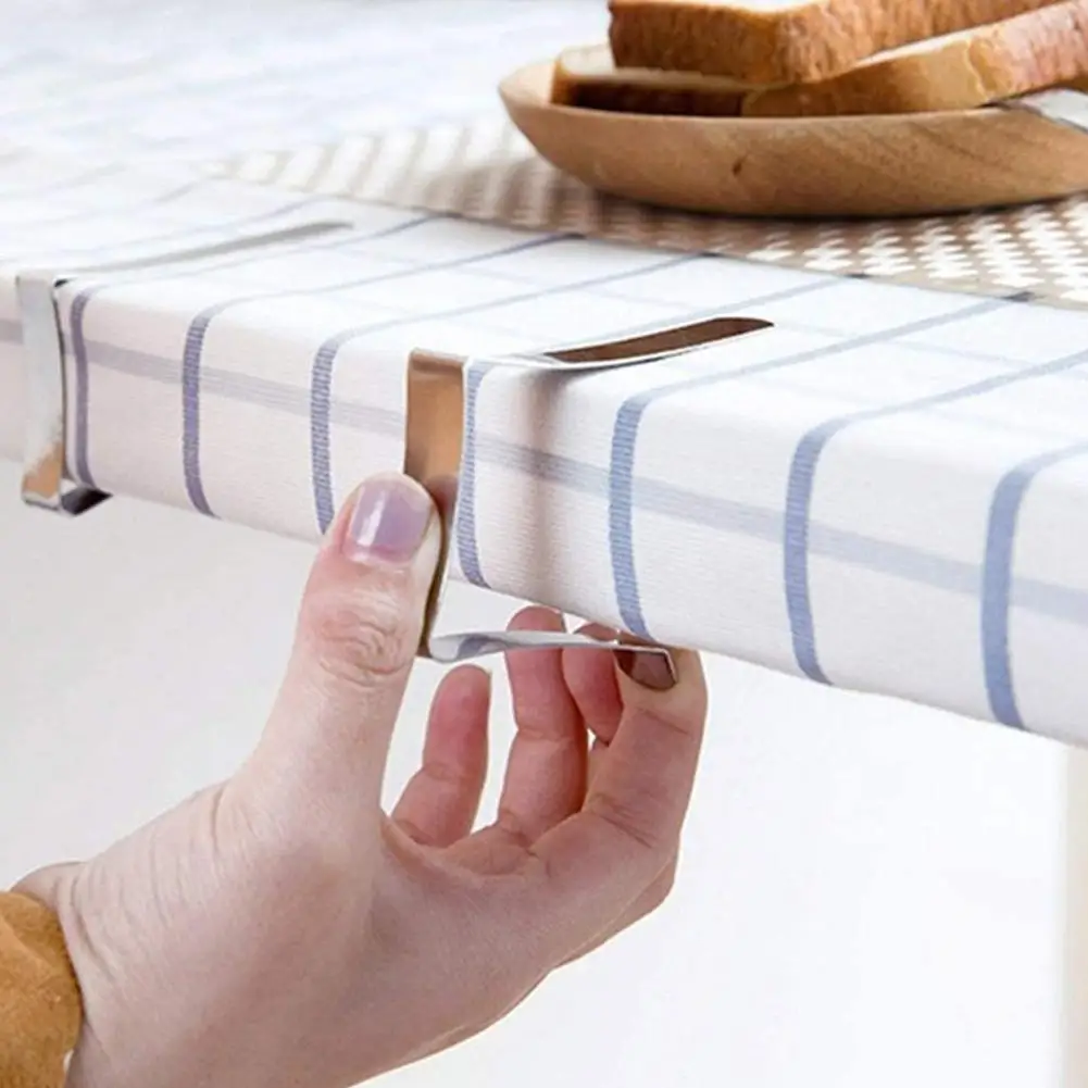 

8pcs Steel Table Cloth Clip Wedding Promenade Table Cover Holder Round Tablecloth Stable Clips