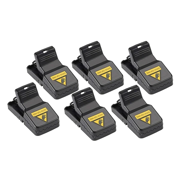 

6 шт., многоразовые пластиковые ловушки для мышей, грызунов