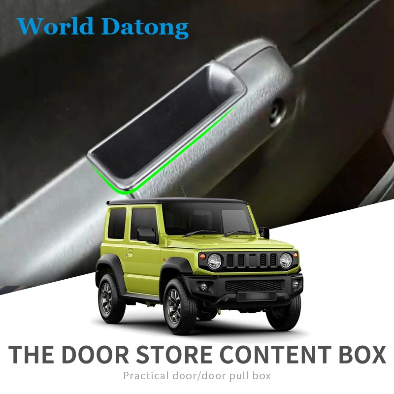Авто Межкомнатная дверная ручка подлокотник коробка для хранения для Suzuki Jimny Боковая дверь Органайзер укладка