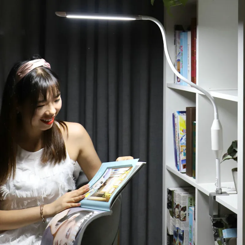 Светодиодный настольный светильник гибкий на 360 градусов с сиденьем|Настольные