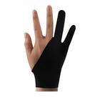 Черная перчатка для рисования для любого графического планшета, 2 пальца, защита от загрязнения, как для правой, так и для левой руки, размер M