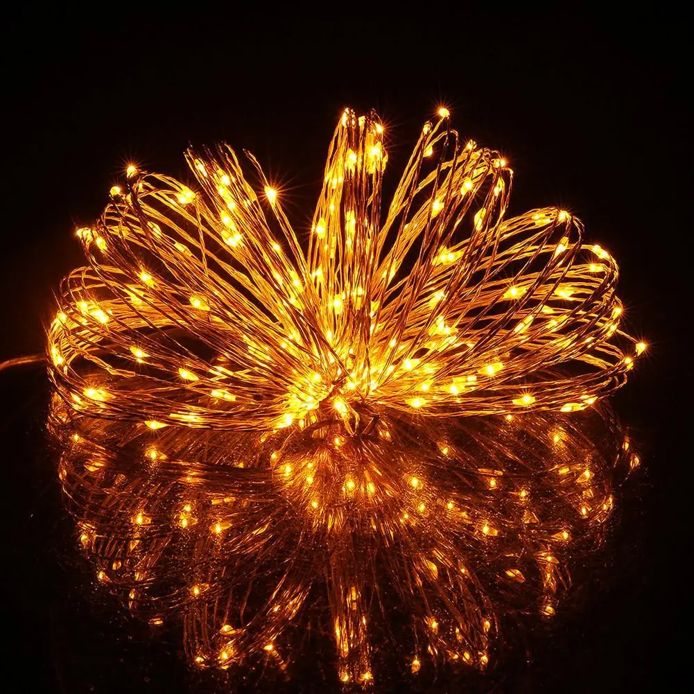 

20M 200LED Copper Wire String Lights Starry string Lights For Christmas Wedding Party LED Lights Room Decoration