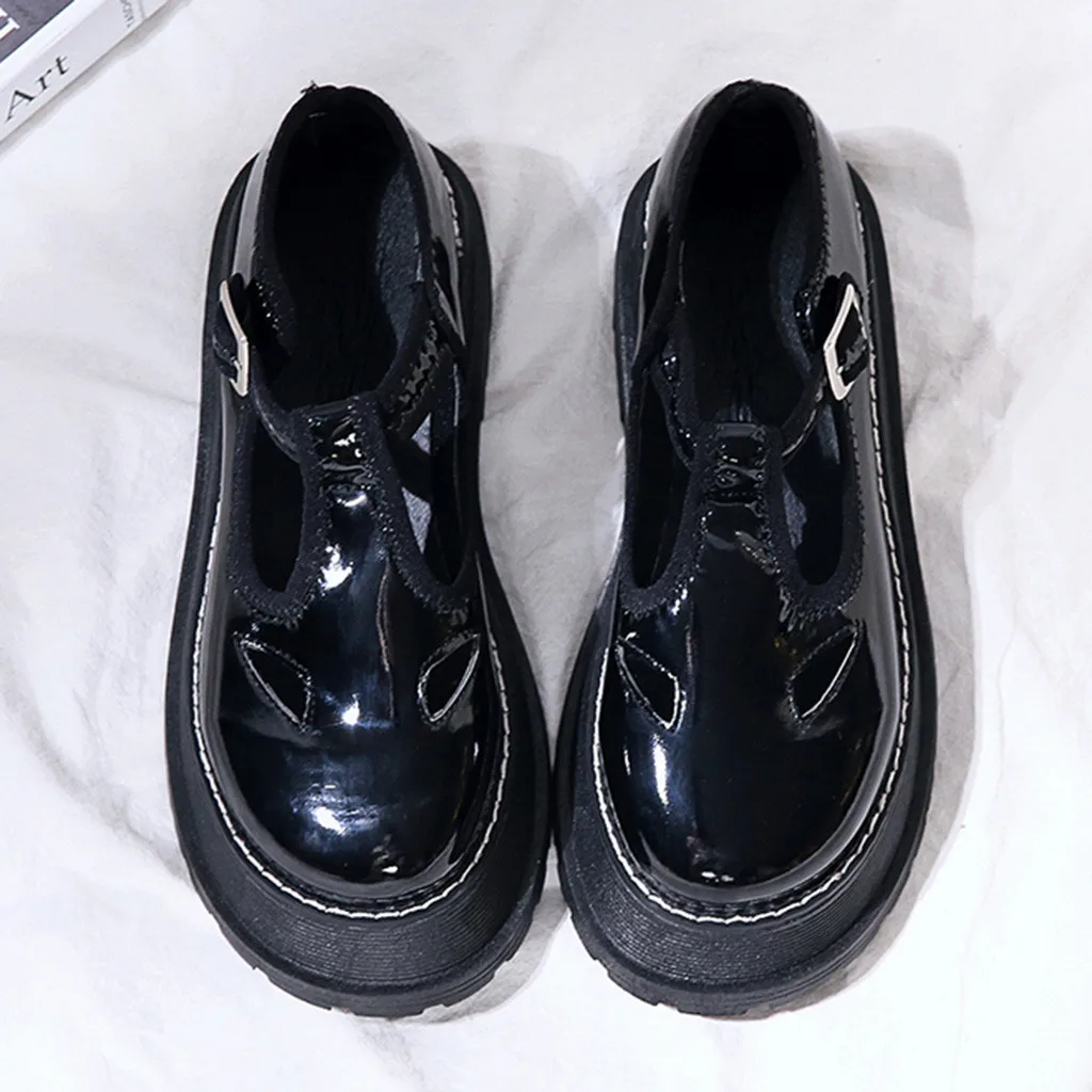 Туфли женские в британском стиле милые вечерние туфли на мягкой подошве с