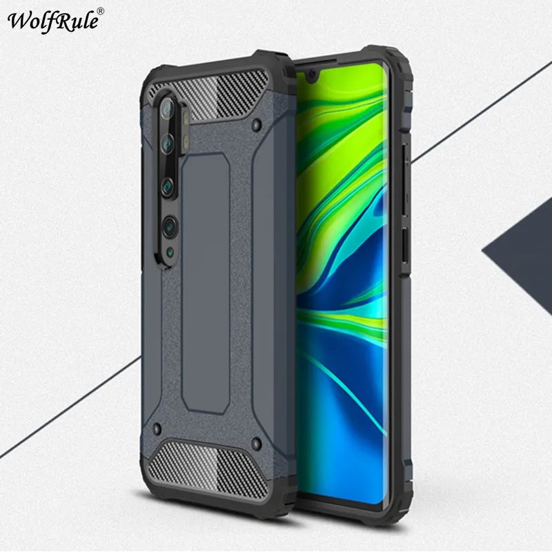 Защитный чехол для телефона Xiaomi Mi Note 10 Lite CC9 Pro из ТПУ и ПК защитный бампер Funda 6