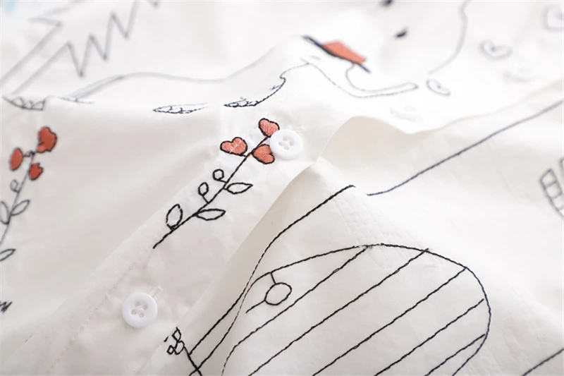 Блузка LUNDUNSHIJIA в стиле Харадзюку блузка с принтом слона длинным рукавом и