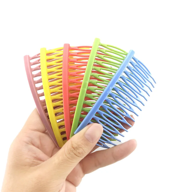 

5pcs/set 8.7cm Girls Colorful DIY Hair Combs 15 Teeth Children Clip Pin Kids Palstic Hair Jewelry Accessories