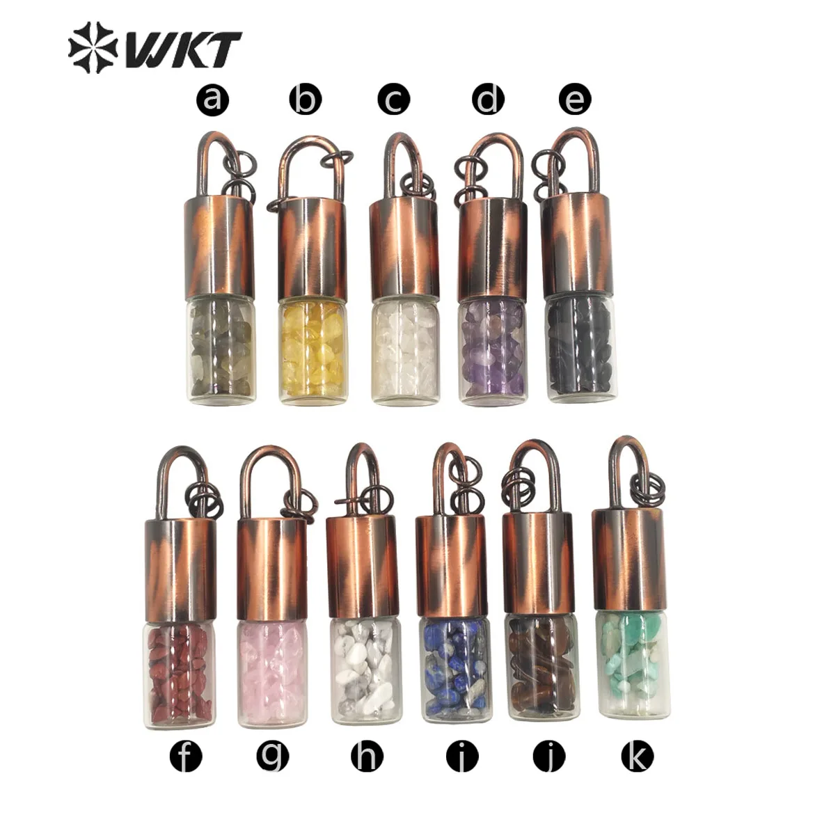 WT-N1324 женское богемное антикварное медное самородящееся ожерелье с бутылкой из