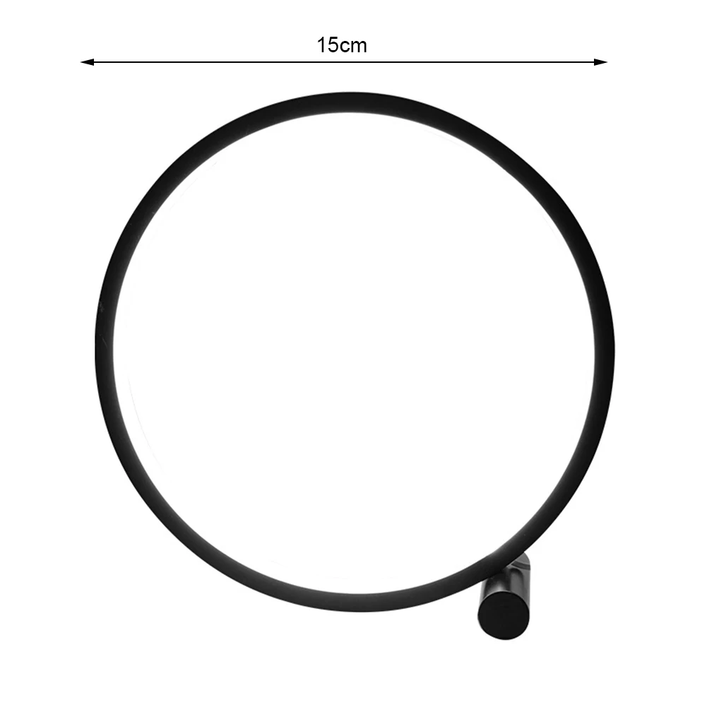 

LED Table Lamp For Bedroom Circular Acrylic Desk Lamp For Living Room Black/White Dimmable Bedside Lamp Round Night Light