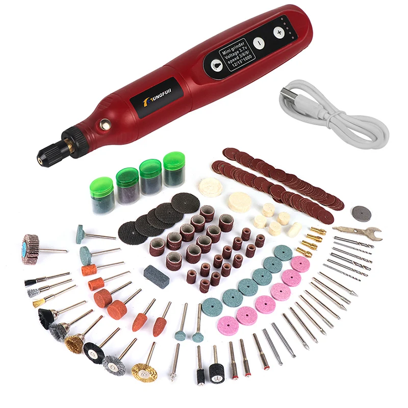 

Mini Cordless Drill Rechargeable USB Woodworking Wireless Engraving Pen With LED Micro Rotary Tool Dremel Mini Engraver Mill