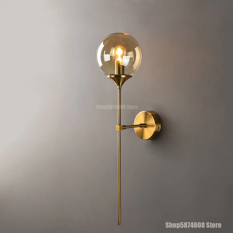 Современный стеклянный настенный светильник светодиодный s для дома