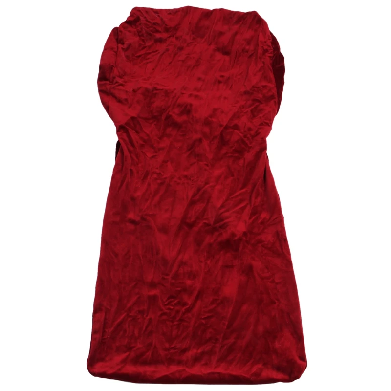 Стрейч лиса бархат ткань столовая свадьба кухня дома короткие чехлы на стулья |