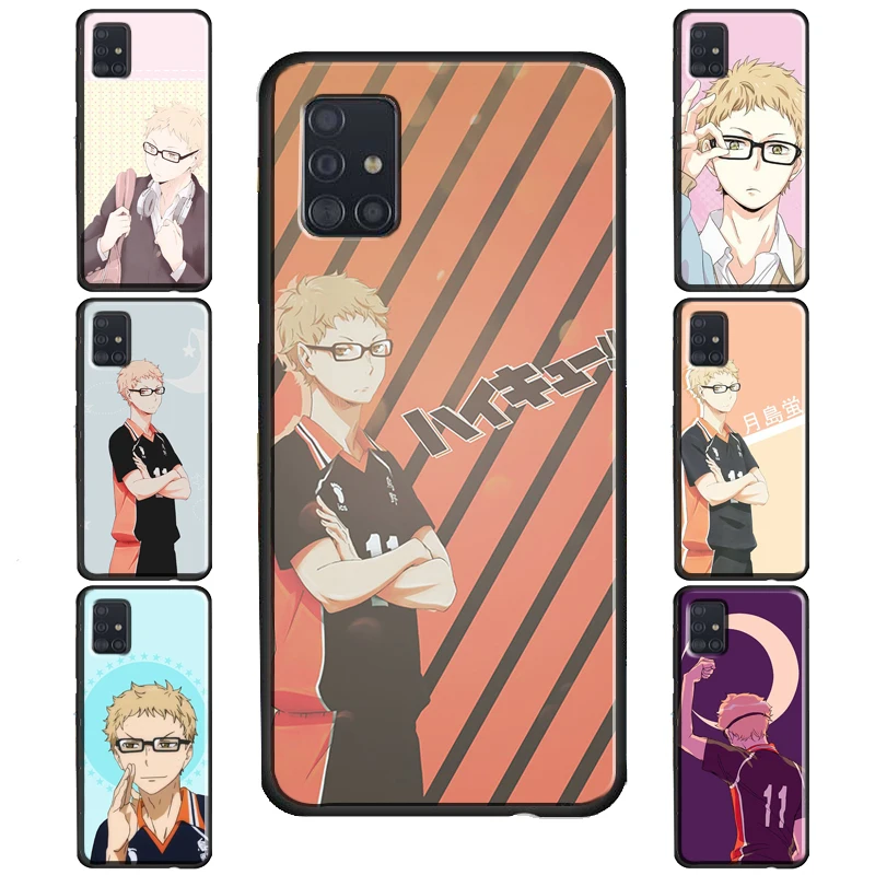 Аниме Чехол Tsukishima Kei Haikyuu для Samsung Galaxy Note 10 Plus 20 Ultra 9 S8 S9 S10 S20 FE S21 | Мобильные телефоны