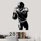Американский футбол Регби виниловые наклейки на стену регби любителей спортивной школы общежития Молодежная детская комната украшение дома Фреска YD8