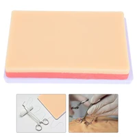 1 set silicone suture training module student silicone human skin suturing practice mold