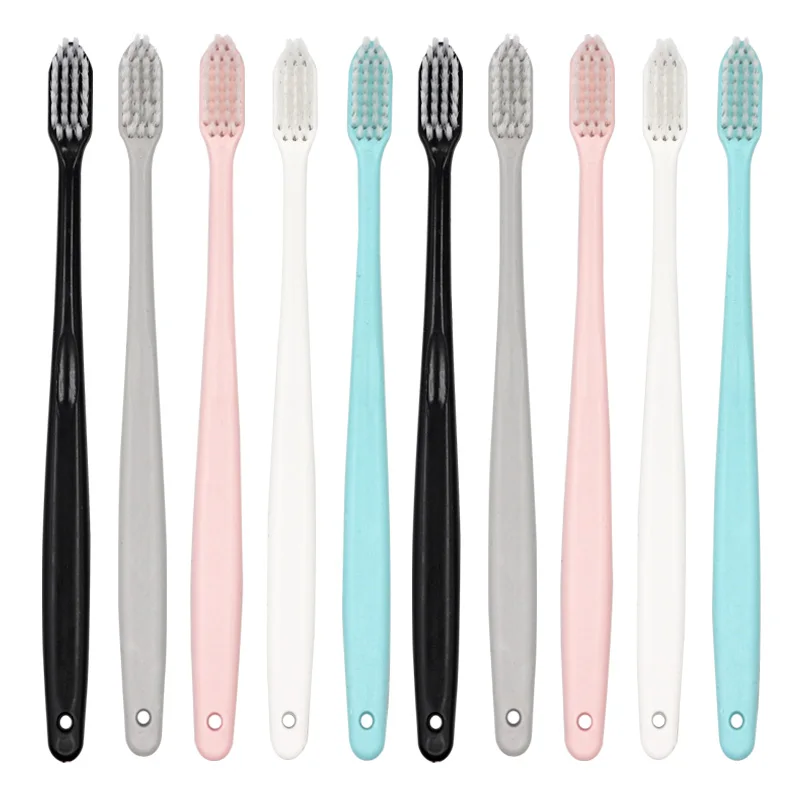 

20pcs Toothbrush Soft Adult Bamboo Charcoal Deep Cleaning Teeth Whitening Nano Brush Antibacterial Reusable Oral Care Tool