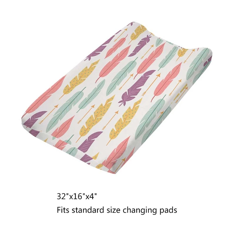 

Baby Changing Pad Cover Soft Breathable Cotton Nursery Table Sheet Print Changing Mat Protector for Infant Toddler