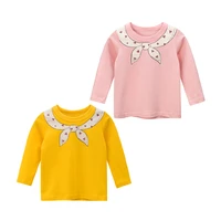 brand childrens clothing autumn new t shirt girls pure cotton bottomed shirt baby long sleeve t shirt childrens clothing top