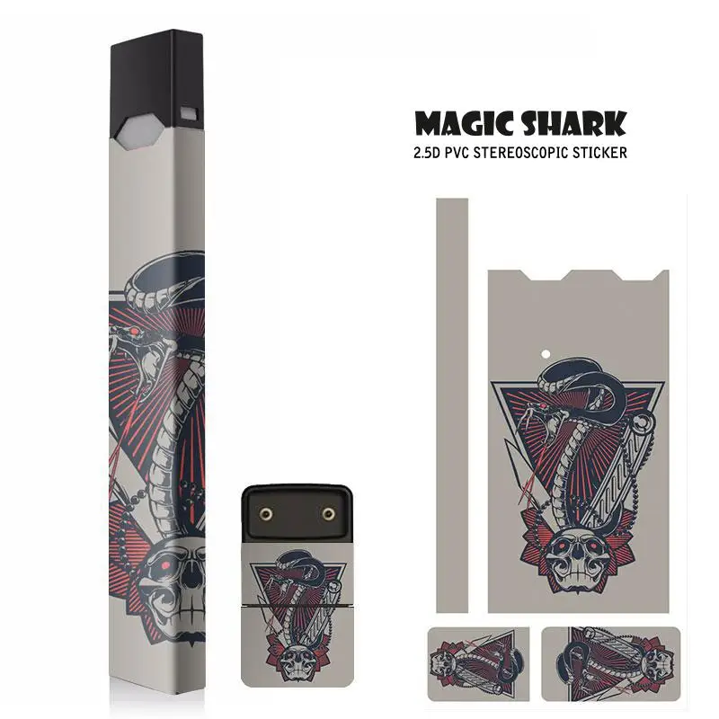 С рисунком в виде черепа Прохладный пленка Стикеры s для джуэл электронная