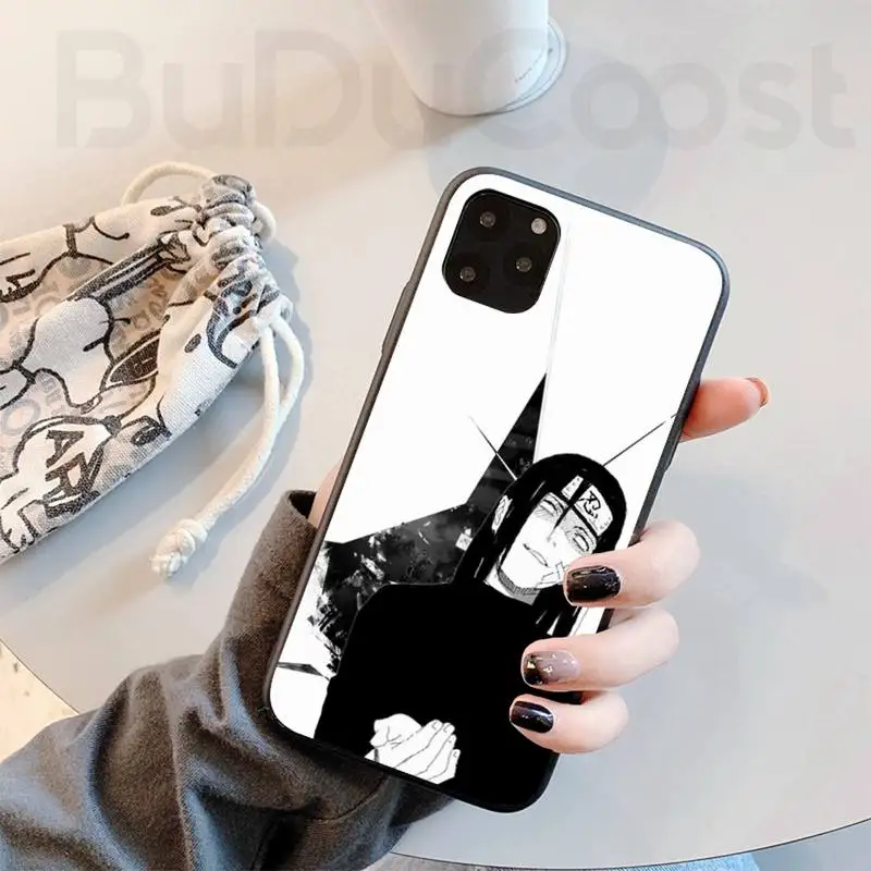 

Naruto Anime Hyuga Neji Phone Case Black TPU For Iphone 12 Pro Max 11 Pro XS MAX 8 7 6 6S Plus X 5 5S SE 2020 XR Case