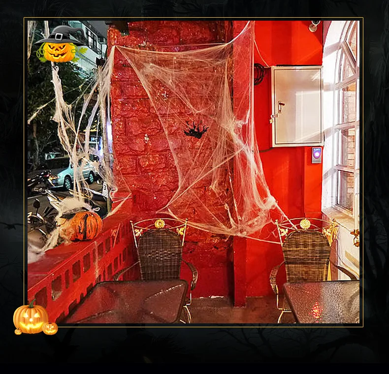 Хэллоуин Страшные вечерние реквизиты для сцены пидер шелковистый хлопок паутина