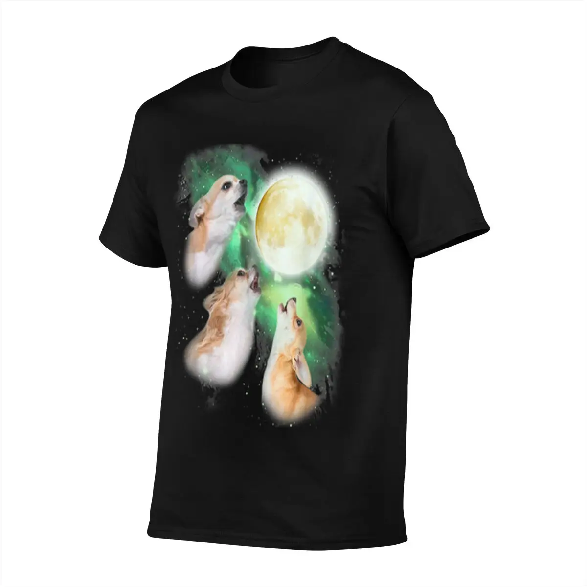 Chihuahua Moon Parody Howl-Ing Wolve Halloween Anime Men T shirt Oversized T-shirt Baseball Jersey Canada | Мужская одежда