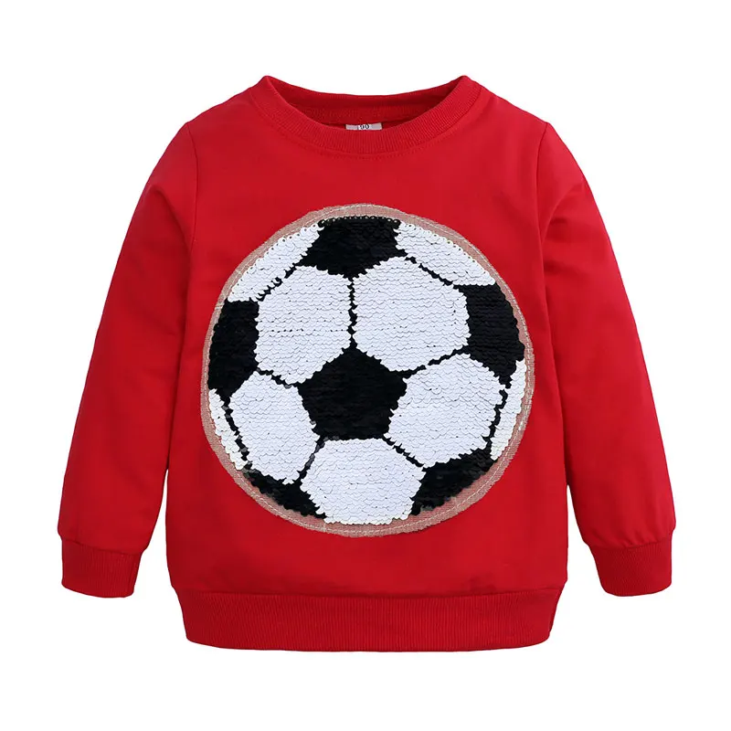 Детский свитшот с блестками Discoloration хлопковая толстовка длинными рукавами для