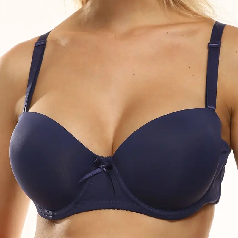 Beauwear сексуальный сплошной цвет половина бюстгальтер с мягкой чашечкой для женщин нижнее белье без косточек удобное нижнее белье 6 цветное белье Топ