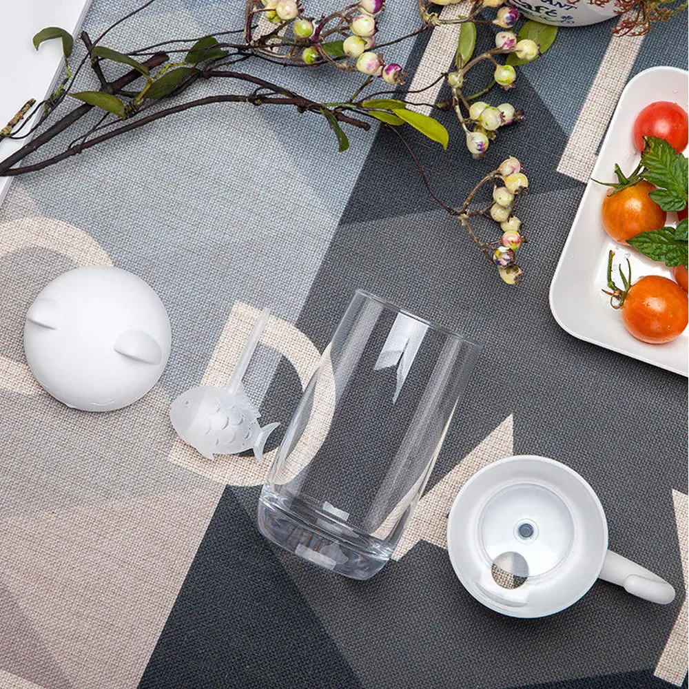 Мультяшный котенок кружка с фильтром стеклянные бутылки для воды чай не скользит