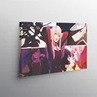 Аниме плакат нуля два любимых в Фране, холст, Современная Настенная живопись, принты для декора комнаты, кабинета, украшение для дома