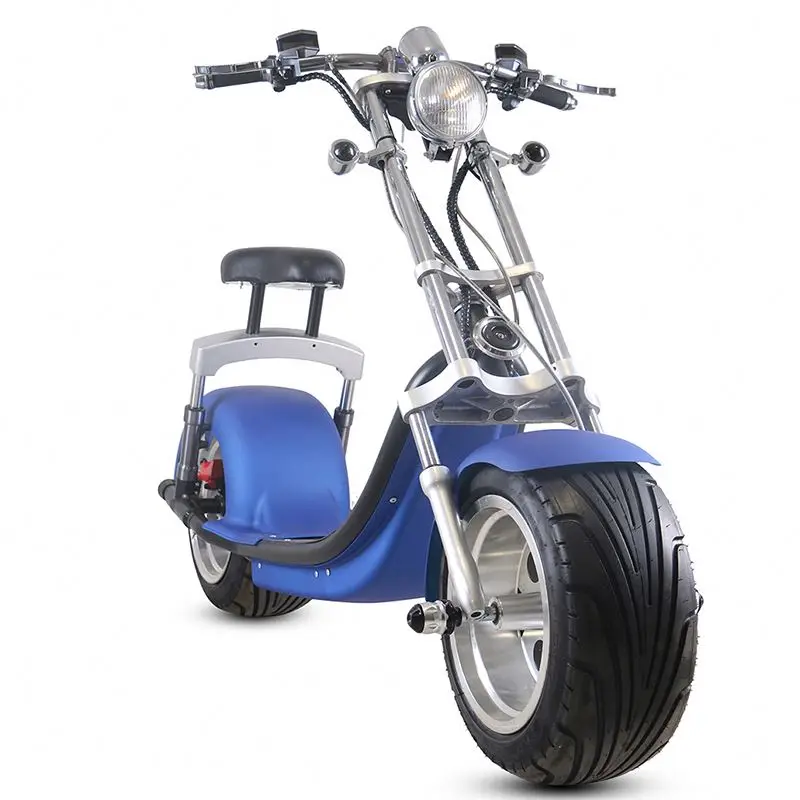 

SC14 Europe Warehouse Eec/Coc 2 Wheels Electric Mobility Scooter Motorcycle City Coco Electric Scooter 2000W Fat 12inch Tire