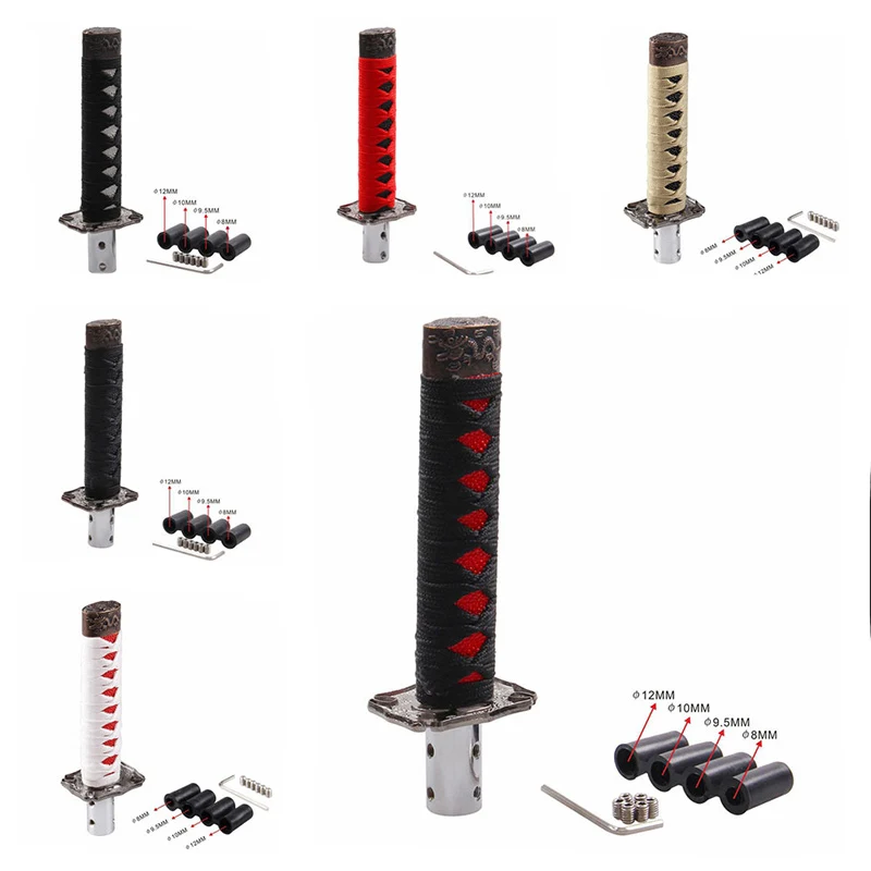 Новая Металлическая Ручка рычага переключения передач в форме меча + 4 адаптера