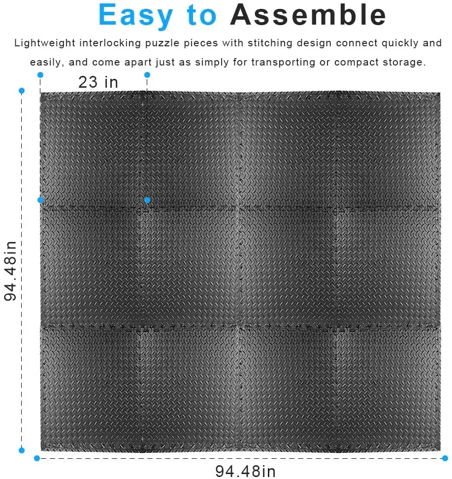 60x60 см Многофункциональный блокируя Циновка пены гараж тренажерный зал Плитки