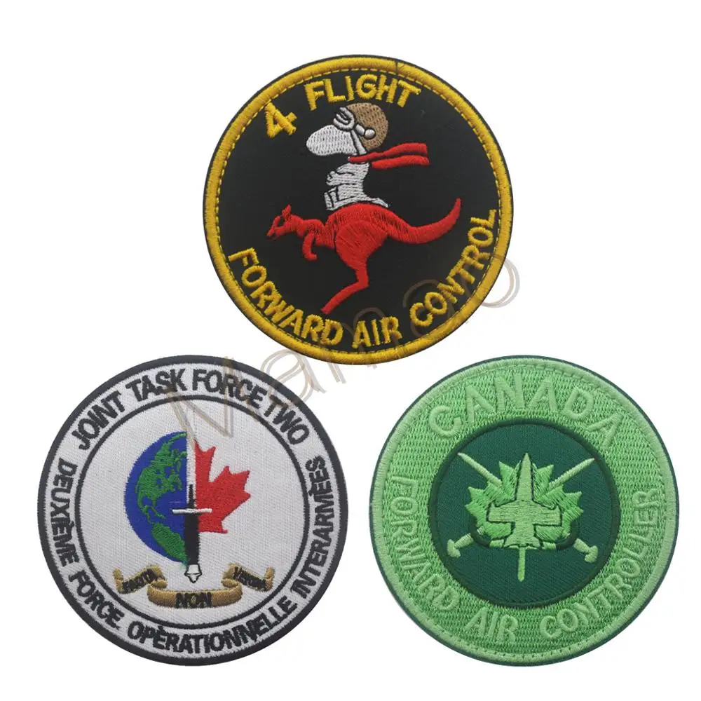 Нашивка с военно воздушным контроллером канады патч вышивкой в виде канадской