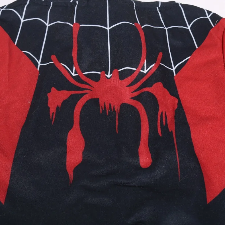 

Marvel movie animation peripheral parallel universe spider man suit children's Cosplay zipper hooded 3D sweater Children's gifts