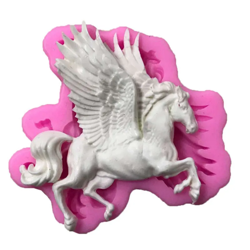 

3D Horse with Wing Shape Silicone Mold Cake Fondant Mold Cake Decorating Fondant Mould Chocolate Baking Mold Cake Decorating