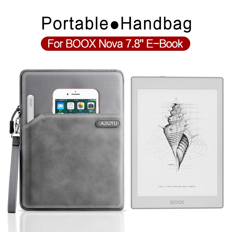 

Universal Soft Zipper Sleeve Pouch Bag For Onyx BOOX Nova Air Pro 2 3 Color 7.8" E-Book Case Cover For BOOX Nova AirS 7.8" Bag