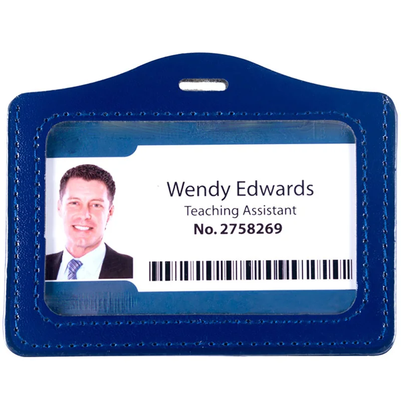 

Education Teaching Assistant Credentials ID Badge Card Holder for Office Staff Tag Name Photo Protector with Retractable Lanyard