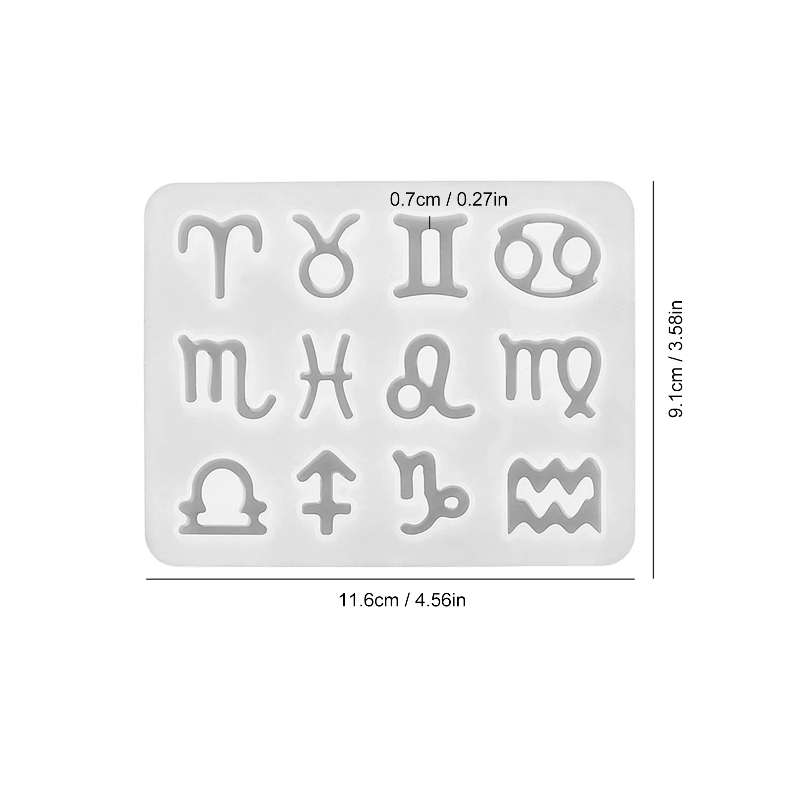 

12 Horoscopes Silicone Casting Molds Jewelry Tools For DIY Resin Horoscopes Pendants Keychain Uv Epoxy Art Craft Handmade Making