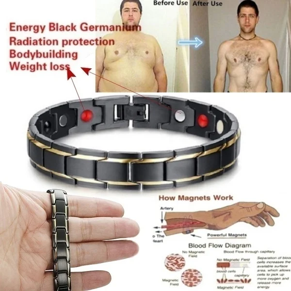 Mens Health Energy 3 IN 1 Bracelet Bangle for Arthritis Twisted Healthy Magnetic Women Power Therapy Magnets | Украшения и