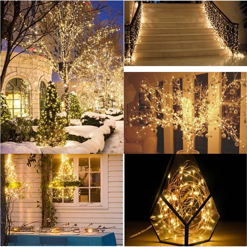 

Christmas Lights Outdoor Solar Lamp 5M/10M/20M LED String Lights Fairy Holiday Party Garland Waterproof Lights Home Decoration
