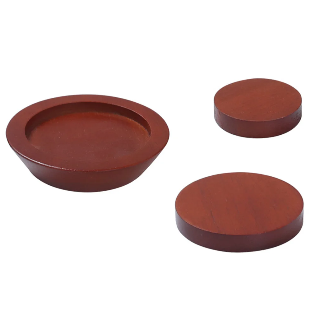 

3pcs Wooden Furniture Lift Riser Sofa Bed Lifter Furniture Supply (Brown)