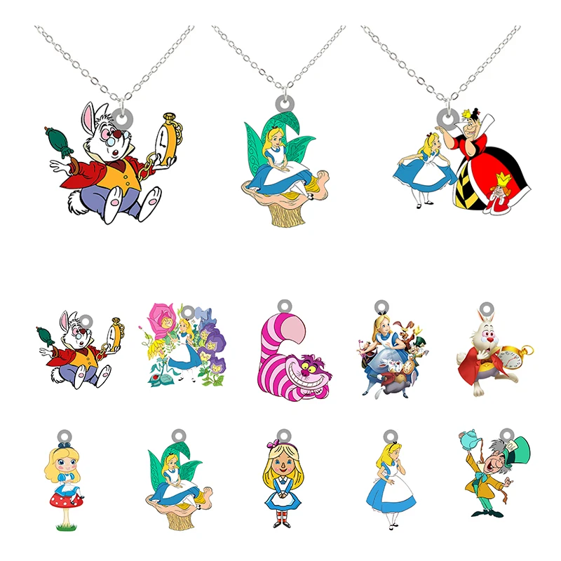 Длинное ожерелье-цепочка Disney Алиса в стране чудес дизайнерское Подарочное
