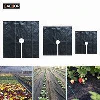 60 150cm single cut square weeding barrier fabric 90 gsm easy plant weed block for raised bed outdoor garden with planting hole