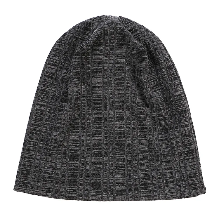Мужская вязанная хлопковая шапка Skullies однотонные мягкие шапки для женщин