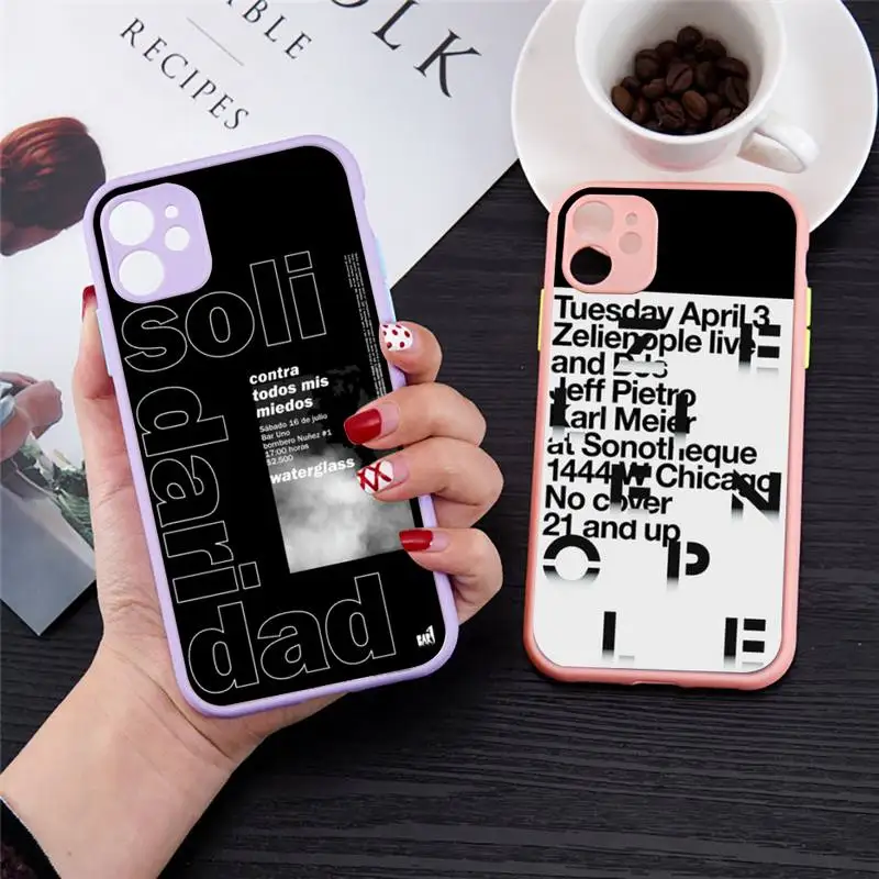 

Air ticket English text Phone Case for iPhone 13 12 XS 11 pro max mini se2020 7 8 plus X XR color pink matte transparent coque