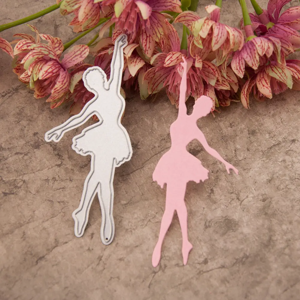 

2020 Embossing Steel Ballet Dancing Girl Metal Cutting Dies Stencils DIY Scrapbooking Card Album Photo Painting Template Craft