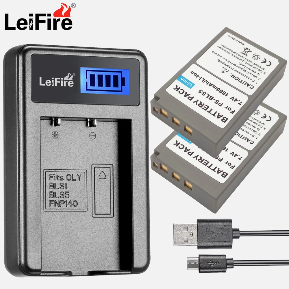 2x PS BLS5 BLS 5 50 BLS50 батарея + ЖК USB зарядное устройство для Olympus PEN E PL2 PL5 PL6 PL7 PM2 OM D M10